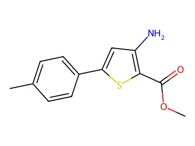 Methyl 3-amino-5-(4-methylphenyl)thiophene-2-carboxylate structure