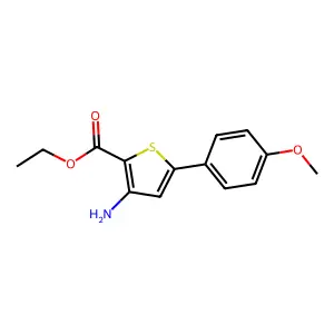 Ethyl 3-Amino-5-(4-Methoxyphenyl)-2-Thiophenecarboxylate structure