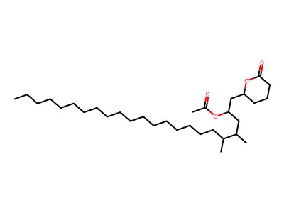 [4,5-Dimethyl-1-(6-oxooxan-2-yl)tricosan-2-yl] acetate structure