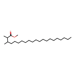 Heneicosanoic acid, 2,3-dimethyl-, methyl ester structure