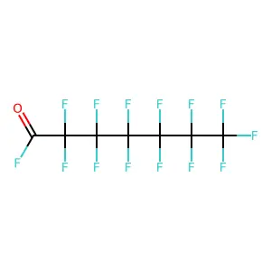 Heptanoyl fluoride, 2,2,3,3,4,4,5,5,6,6,7,7,7-tridecafluoro- structure