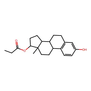 雌二醇丙酸酯 structure