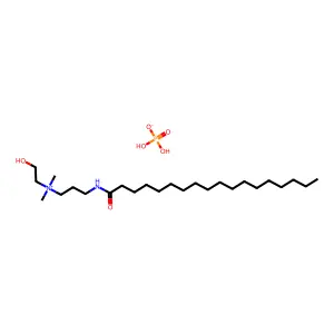 2-Hydroxyethyldimethyl-3-stearamidopropylammonium phosphate structure