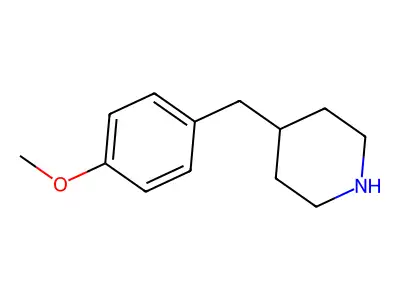 4-((4-Methoxyphenyl)methyl)piperidine structure