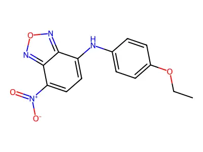 N-(4-ethoxyphenyl)-4-nitro-2,1,3-benzoxadiazol-7-amine structure