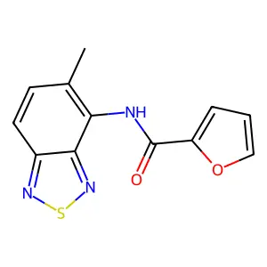 N-(5-methyl-2,1,3-benzothiadiazol-4-yl)furan-2-carboxamide structure