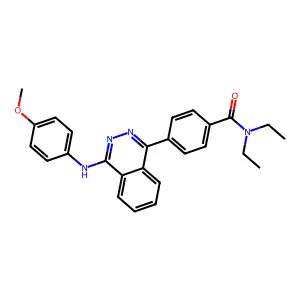 N,N-diethyl-4-[4-(4-methoxyanilino)phthalazin-1-yl]benzamide structure