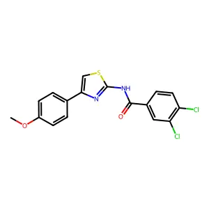 3,4-dichloro-N-[4-(4-methoxyphenyl)-1,3-thiazol-2-yl]benzamide structure