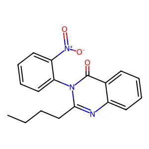 2-Butyl-3-(2-nitrophenyl)quinazolin-4-one structure