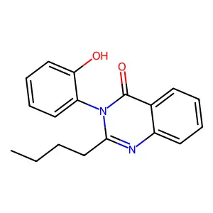 2-Butyl-3-(2-hydroxyphenyl)quinazolin-4-one structure