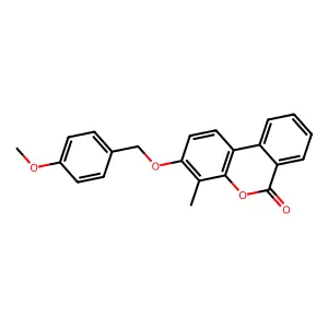 3-[(4-Methoxyphenyl)methoxy]-4-methylbenzo[c]chromen-6-one structure