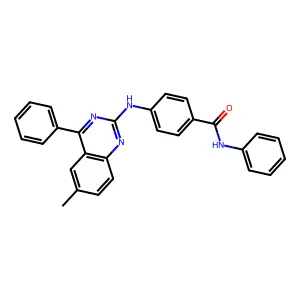 4-((6-Methyl-4-phenylquinazolin-2-yl)amino)-N-phenylbenzamide structure