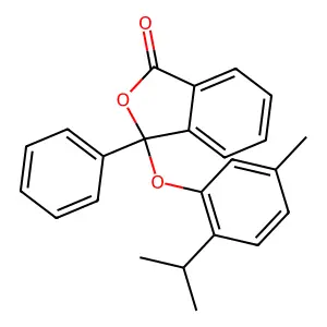 3-(5-Methyl-2-propan-2-ylphenoxy)-3-phenyl-2-benzofuran-1-one structure