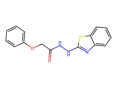 N'-(1,3-benzothiazol-2-yl)-2-phenoxyacetohydrazide structure