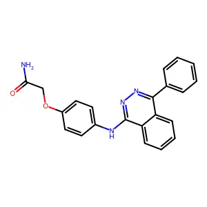 2-{4-[(4-Phenylphthalazin-1-yl)amino]phenoxy}acetamide structure
