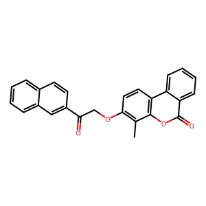 4-Methyl-3-(2-naphthalen-2-yl-2-oxoethoxy)benzo[c]chromen-6-one structure