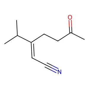 3-Isopropyl-6-oxohept-2-enenitrile structure