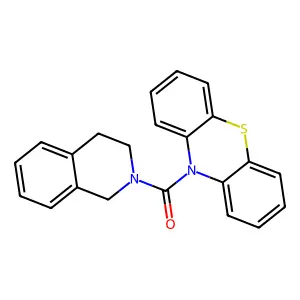 3,4-dihydro-1H-isoquinolin-2-yl(phenothiazin-10-yl)methanone structure