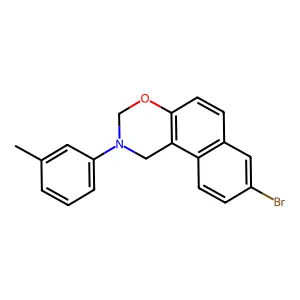 8-Bromo-2-(3-methylphenyl)-1,3-dihydrobenzo[f][1,3]benzoxazine structure
