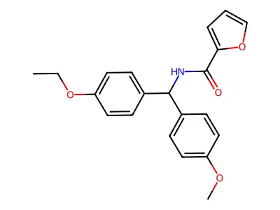 N-[(4-ethoxyphenyl)-(4-methoxyphenyl)methyl]furan-2-carboxamide structure