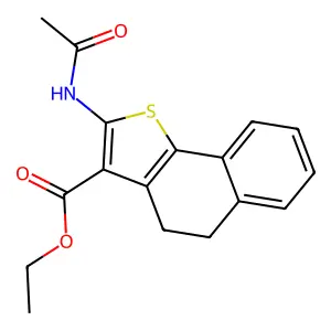 Ethyl 2-acetamido-4,5-dihydrobenzo[g][1]benzothiole-3-carboxylate structure