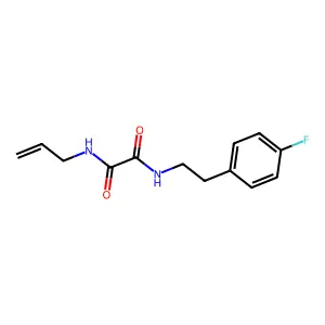 N-[2-(4-fluorophenyl)ethyl]-N'-prop-2-enyloxamide structure
