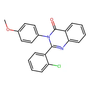 2-(2-Chlorophenyl)-3-(4-methoxyphenyl)quinazolin-4-one structure