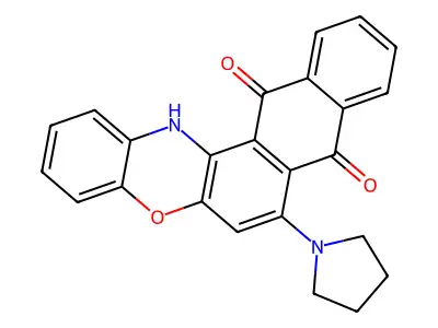 7-pyrrolidin-1-yl-14H-naphtho[3,2-a]phenoxazine-8,13-dione structure