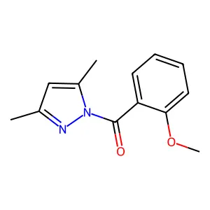 (3,5-Dimethylpyrazol-1-yl)-(2-methoxyphenyl)methanone structure