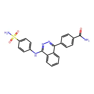 4-[4-(4-Sulfamoyl-phenylamino)-phthalazin-1-yl]-benzamide structure