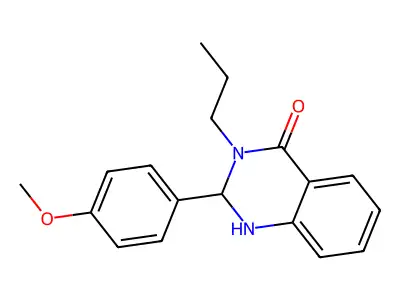 2-(4-methoxyphenyl)-3-propyl-2,3-dihydroquinazolin-4(1H)-one structure
