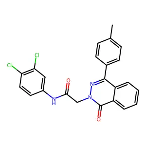 N-(3,4-dichlorophenyl)-2-[4-(4-methylphenyl)-1-oxophthalazin-2-yl]acetamide structure