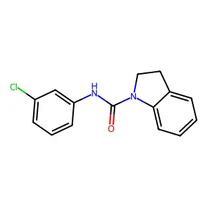 N-(3-chlorophenyl)indoline-1-carboxamide structure
