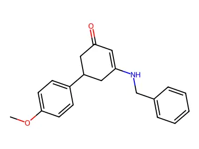 3-(Benzylamino)-5-(4-methoxyphenyl)cyclohex-2-en-1-one structure