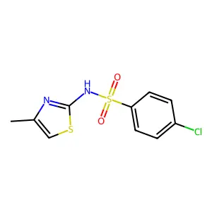 4-chloro-N-(4-methyl-1,3-thiazol-2-yl)benzenesulfonamide structure