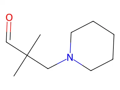2,2-Dimethyl-3-(piperidin-1-yl)propanal structure