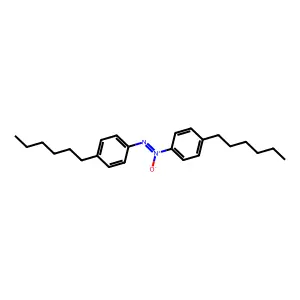 4,4'-Dihexylazoxybenzene structure