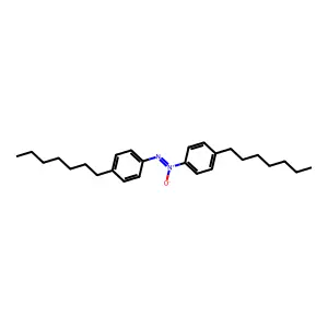 4,4'-Diheptylazoxybenzene structure