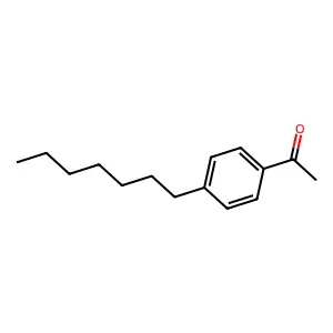 Ethanone, 1-(4-heptylphenyl)- structure