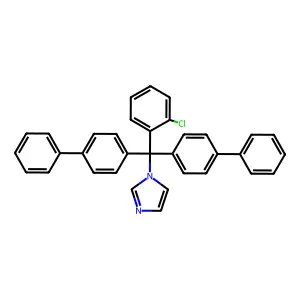 1-[Di([1,1'-biphenyl]-4-yl)(2-chlorophenyl)methyl]-1H-imidazole structure