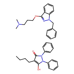 Morpholine, 4-(2-((alpha-(p-chlorophenyl)-2,6-dimethoxy-p-tolyl)oxy)ethyl)- structure