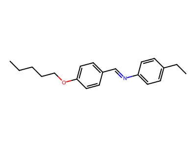 Benzenamine, 4-ethyl-N-[[4-(pentyloxy)phenyl]methylene]- structure