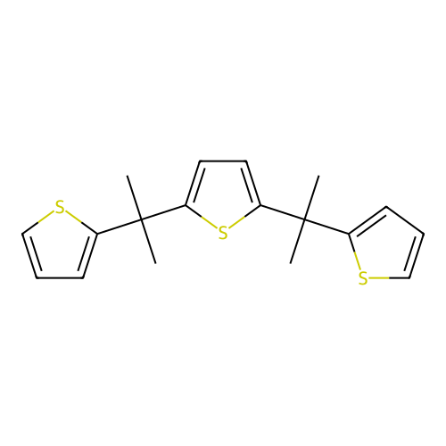 2,5-Bis(2-thiophen-2-ylpropan-2-yl)thiophene structure