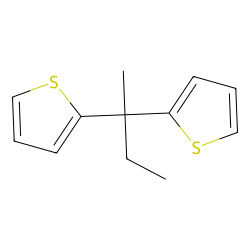 2,2-Bis-2-thienylbutane structure
