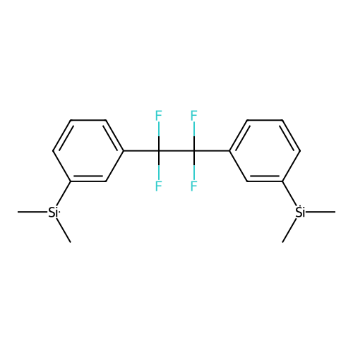 1,2-Bis[m-(dimethylsilyl)phenyl]tetrafluoroethane structure