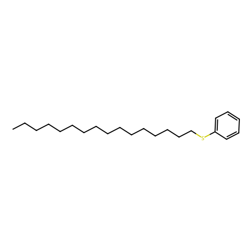Hexadecyl phenyl sulfide structure