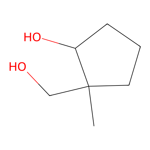 2-Hydroxymethyl-2-methylcyclopentanol structure