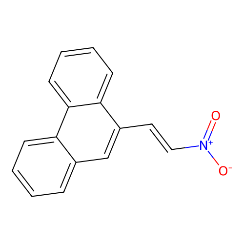 9-[(E)-2-nitroethenyl]phenanthrene structure