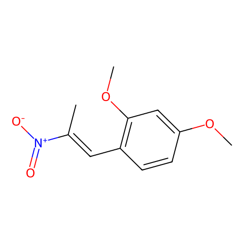 1-(2,4-Dimethoxyphenyl)-2-nitropropene structure