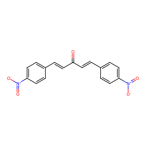 (1E,4E)-1,5-Bis(4-nitrophenyl)-1,4-pentadien-3-one structure